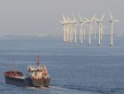 Copenhagen Windfarm Wind Turbines Ship